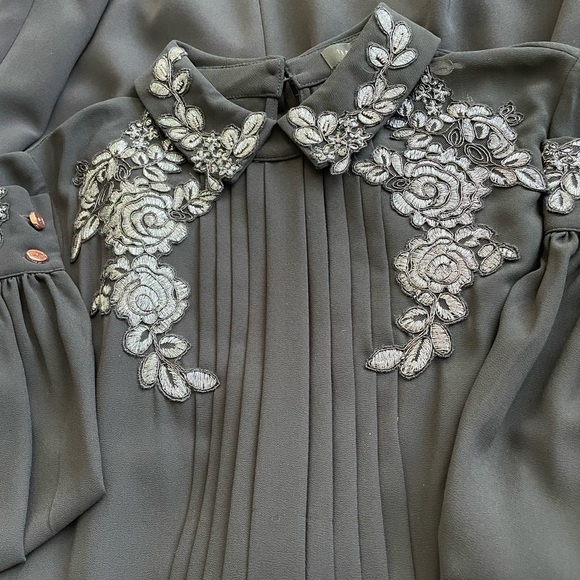 Ted Baker Embroidered Collar Long Sleeve Shirtdress - Picture 12 of 15